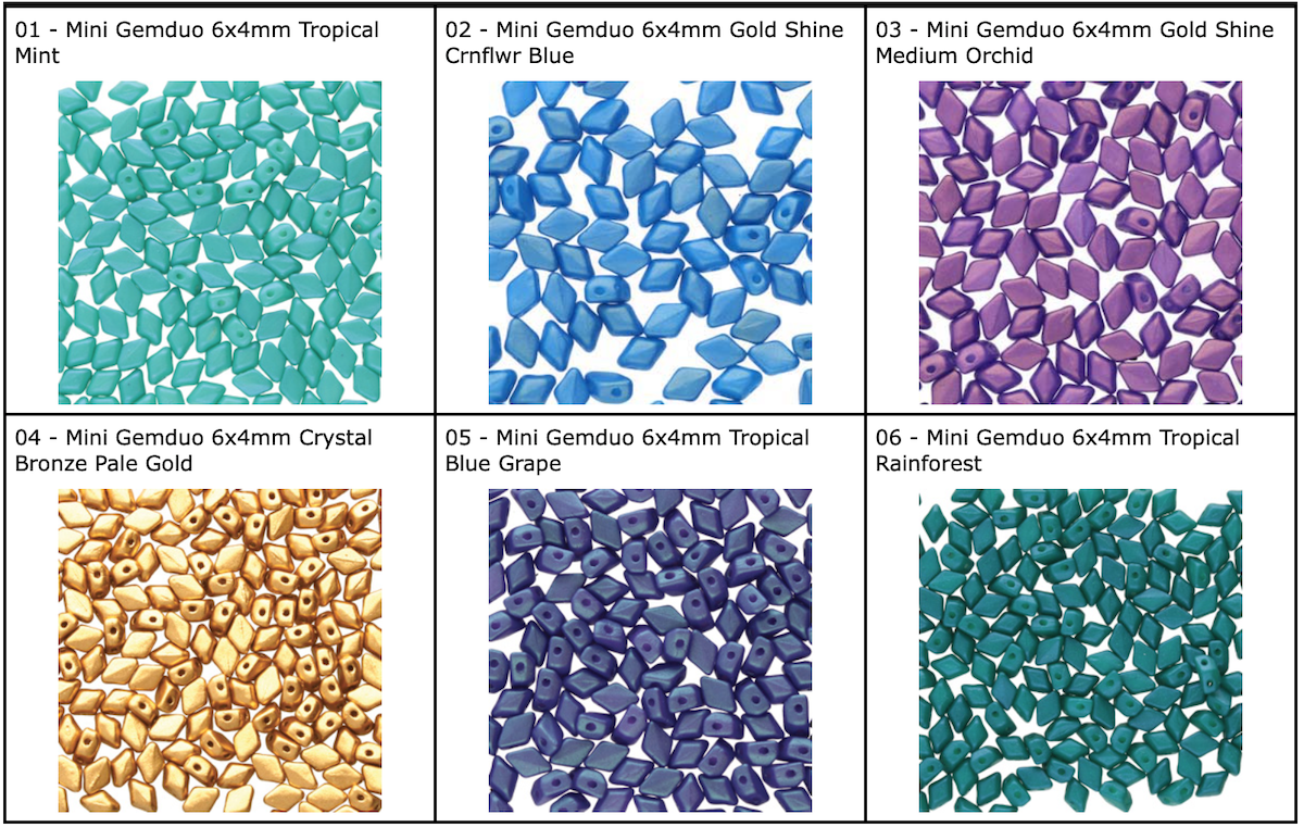 MGD bead colors
